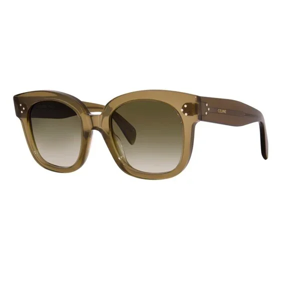 NEW CELINE SUNGLASSES, WOMEN GREEN EYEWEAR CELINE CL4002UN 98P - Picture 2 of 6